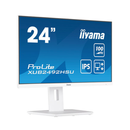 IIYEC043339 23.8p IPS FHD 0,4ms 250cd m² HDMI DP 4xUSB 2x2W Règlable Blanc