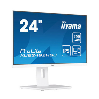 IIYEC043339 23.8p IPS FHD 0,4ms 250cd m² HDMI DP 4xUSB 2x2W Règlable Blanc