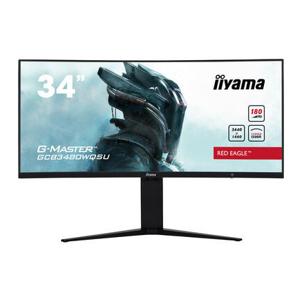 IIYEC043110 34p VA 3440x1440 Incurvé 21 9 0,4ms 420cdm² 2HDMI-2DP 2xUSB 2x3W PiP PbP Règlable Noir
