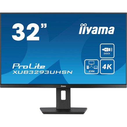 IIYEC041923 31.5p IPS 4K 4ms 350cd m² HDMI-DP KVM USB-C.Dock 2USB LAN 2x3W Règlable Noir