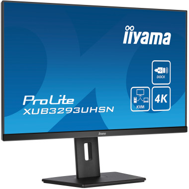 IIYEC041923 31.5p IPS 4K 4ms 350cd m² HDMI-DP KVM USB-C.Dock 2USB LAN 2x3W Règlable Noir