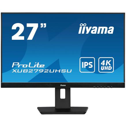 IIYEC041921 27p IPS 4K 4ms 350cd m² DVI-HDMI-DP 2xUSB 2x2W Règlable Noir