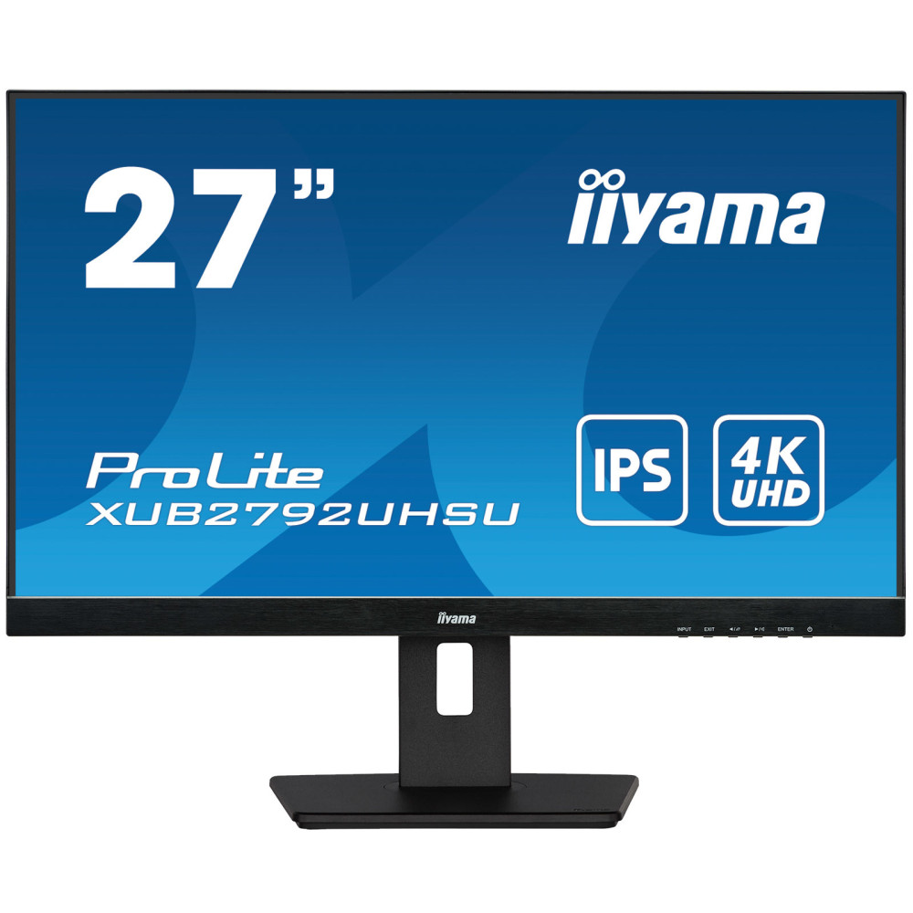 IIYEC041921 27p IPS 4K 4ms 350cd m² DVI-HDMI-DP 2xUSB 2x2W Règlable Noir IIYEC041921 27p IPS 4K 4ms 350cd m² DVI-HDMI-DP 2xUSB 2x2W Règlable Noir