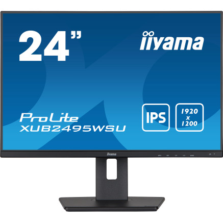 IIYEC041457 24.1p IPS 1920x1200 5ms 300cd m² VGA HDMI DP 4xUBS 2x2W Règlable Noir