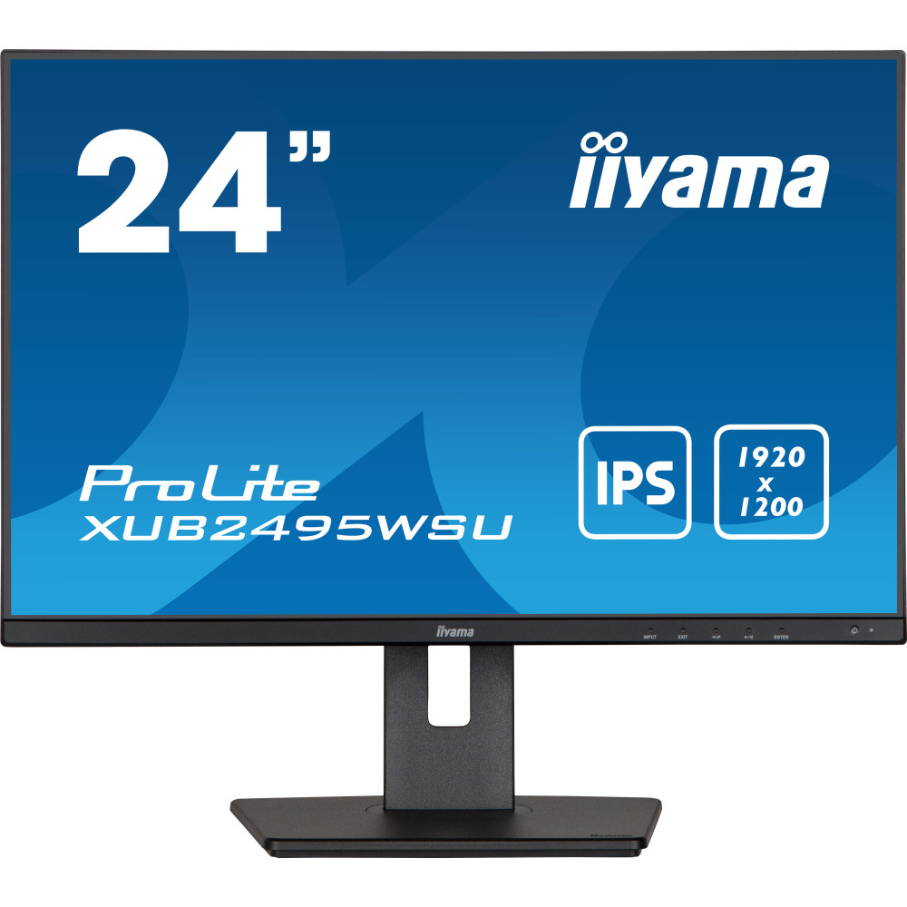 IIYEC041457 24.1p IPS 1920x1200 5ms 300cd m² VGA HDMI DP 4xUBS 2x2W Règlable Noir