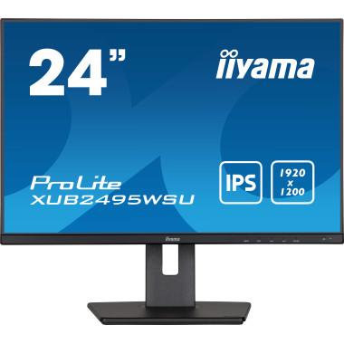 IIYEC041457 24.1p IPS 1920x1200 5ms 300cd m² VGA HDMI DP 4xUBS 2x2W Règlable Noir