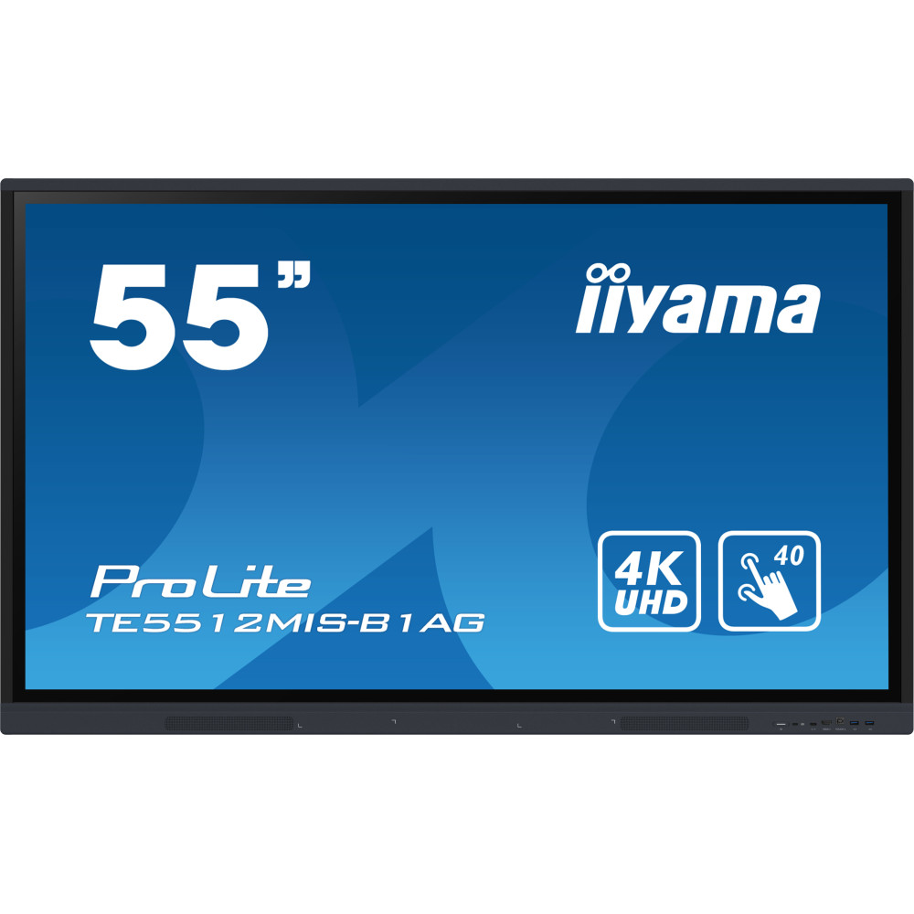 IIYEC041089 55p Tactile 4K IPS 8ms 400cd m² VGA-3xHDMI USB-C 4xUSB 2xRJ45 2x16W Noir IIYEC041089 55p Tactile 4K IPS 8ms 400cd m² VGA-3xHDMI USB-C 4xUSB 2xRJ45 2x16W Noir