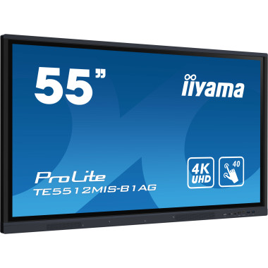 IIYEC041089 55p Tactile 4K IPS 8ms 400cd m² VGA-3xHDMI USB-C 4xUSB 2xRJ45 2x16W Noir