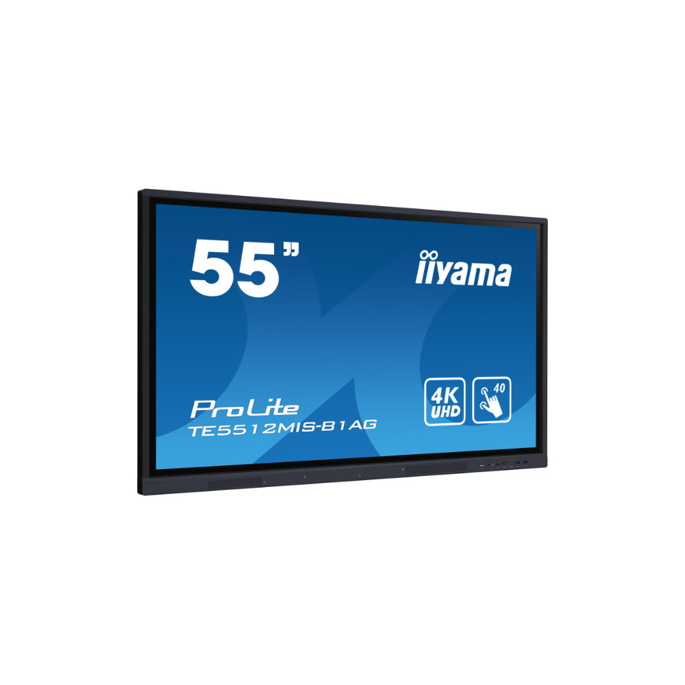 IIYEC041089 55p Tactile 4K IPS 8ms 400cd m² VGA-3xHDMI USB-C 4xUSB 2xRJ45 2x16W Noir