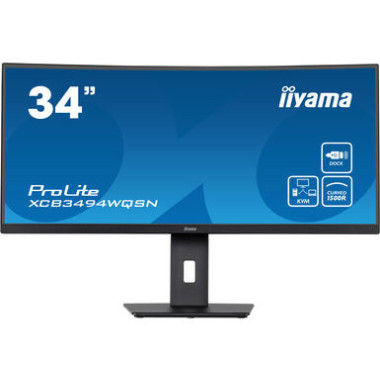 IIYEC040904 34p VA incurvé 3440x1440 21 9 0.4ms 300cd m² HDMI DP USB-C.dock 3xUSB LAN KVM 2x2W R
