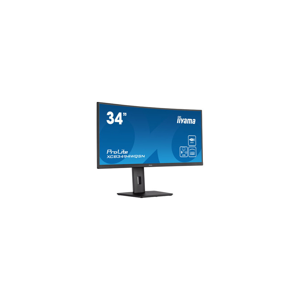 IIYEC040904 34p VA incurvé 3440x1440 21 9 0.4ms 300cd m² HDMI DP USB-C.dock 3xUSB LAN KVM 2x2W R