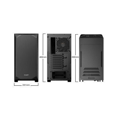 BEQBT043222 BEQUIET PURE BASE 500 BLACK -  BOITIER - MOYEN TOUR - ATX - M-ATX - MINI-ITX