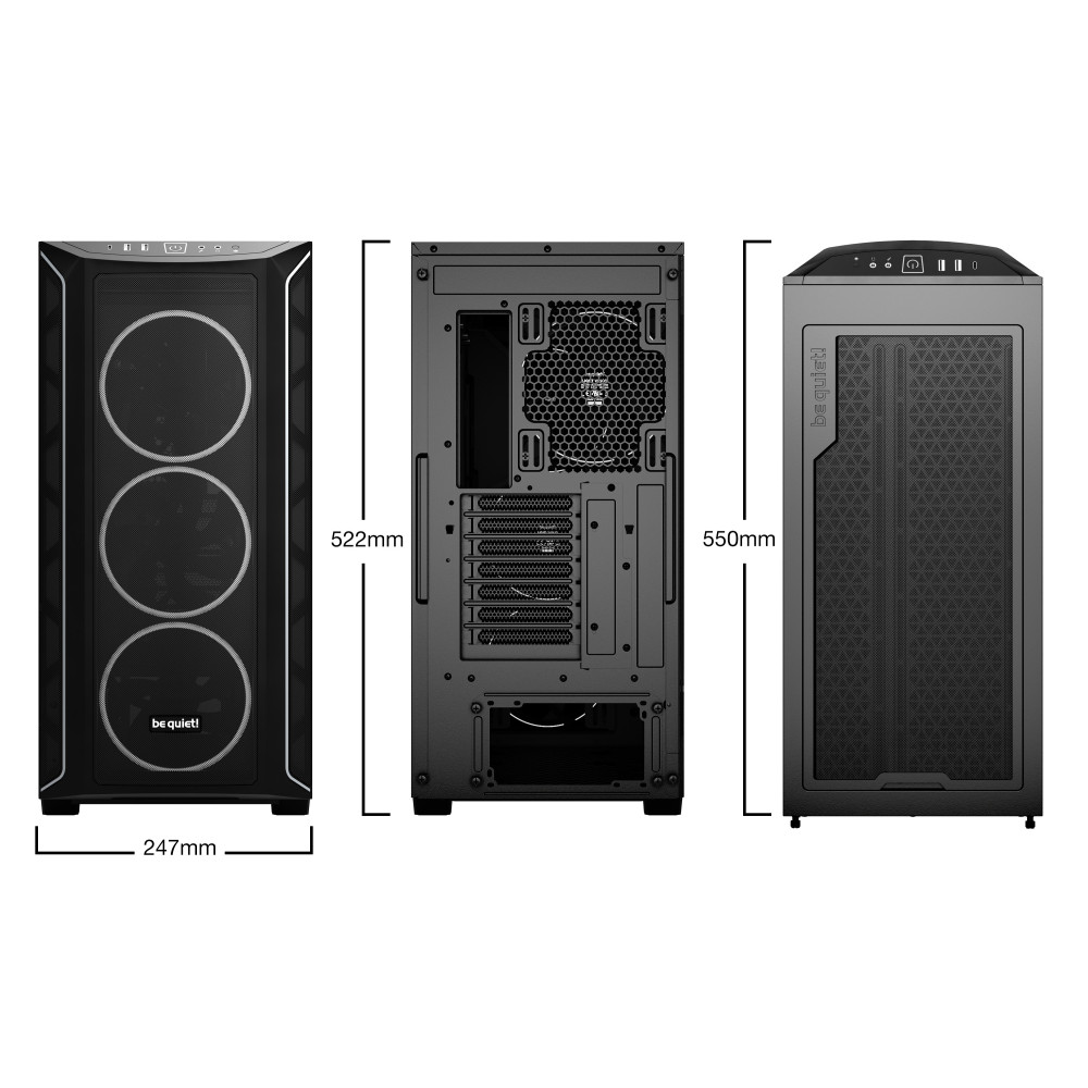 BEQBT042879 BEQUIET - BGW63 -  SHADOW BASE 800 FX NOIR - GRANDE TOUR - RGB