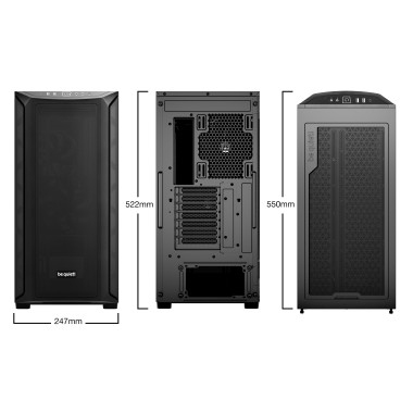 BEQBT042876 BEQUIET - BGW60 -  SHADOW BASE 800 NOIR - GRANDE TOUR