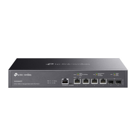 TPLSW045424 TP-LINK SX3206HPP Switch administrable JetStream 6 ports 10GE L2+ dont 4 ports PoE++
