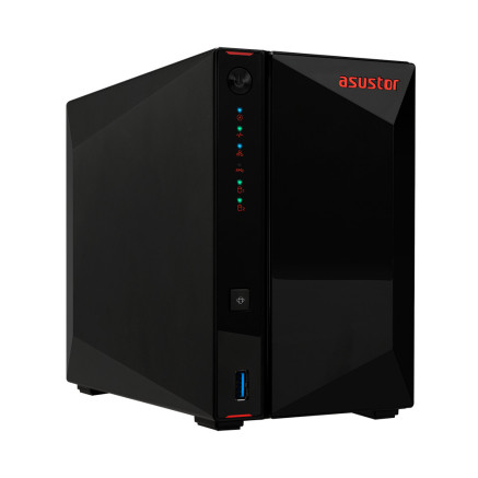 ASTBT032897 AS-5202T Boîtier NAS pour 2 DD 3.5 2.5p Dualcore 2Go