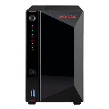 ASTBT032897 AS-5202T Boîtier NAS pour 2 DD 3.5 2.5p Dualcore 2Go