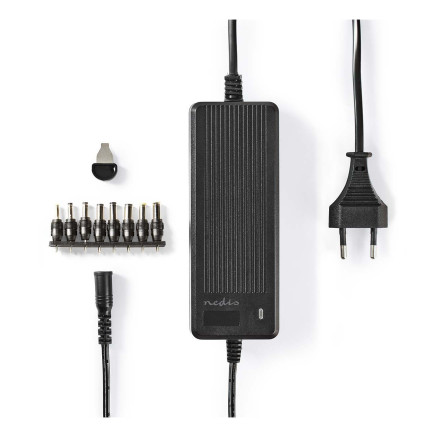 NEDAL045639 Adaptateur secteur universel  60 W 6 - 16 V DC 1.10 m 5.0 - 5.2 A 8 plug(s)  Noir