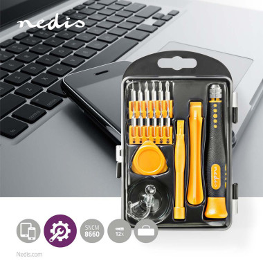 NEDOU042368 Trousse à Outils pour PC, Smartphone et Tablette  17-in-1
