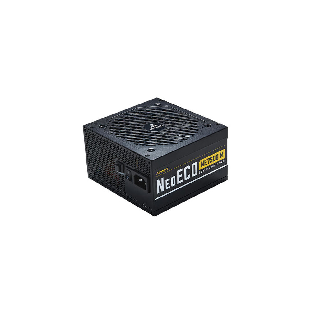 Antec NeoECO Gold Modular NE750G M - Alimentation électrique (interne) - ATX12V 2.4 EPS12V - 80 PLUS Gold - CA 100-240 V - 75 Antec NeoECO Gold Modular NE750G M - Alimentation électrique (interne) - ATX12V 2.4 EPS12V - 80 PLUS Gold - CA 100-240 V - 75