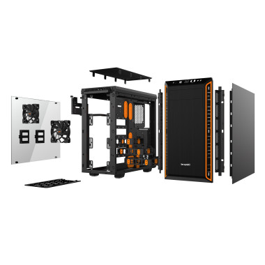 BEQBT039734 BEQUIET PURE BASE 600 WINOW NOIR ORANGE - MT - ATX MATX MITX - USB 3.2