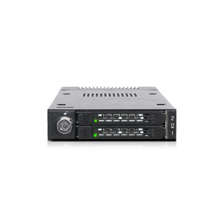 ICYMB037006 Rack amovible pour 2x SSD NVMe M.2 PCIe pour baie de disque externe 3.5