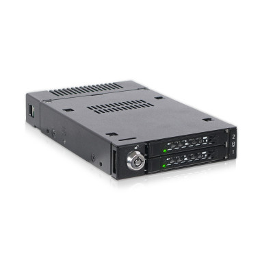 ICYMB037006 Rack amovible pour 2x SSD NVMe M.2 PCIe pour baie de disque externe 3.5