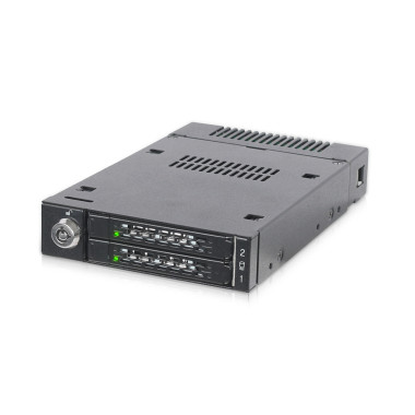 ICYMB037006 Rack amovible pour 2x SSD NVMe M.2 PCIe pour baie de disque externe 3.5