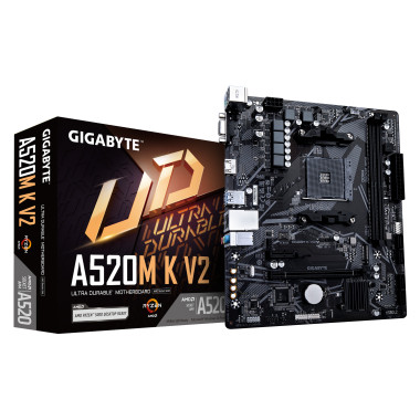 GIGCM045713 GIGABYTE A520M K V2 - MARX - AM4 - 2x DDR4 - VGA - HDMI