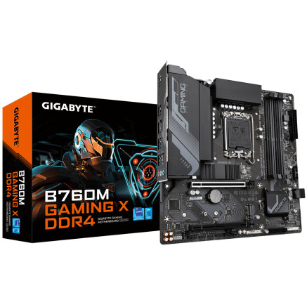 GIGCM045708 GIGABYTE B760M GAMING X DDR4 - MATX - LGA 1700 - 4x DDR4