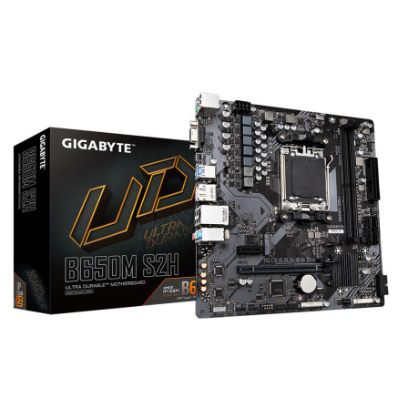 GIGCM045399 GIGABYTE B650M S2H - MATX - AM5 - B650 - 2x DDR5 - HDMI - DP - VGA - M.2