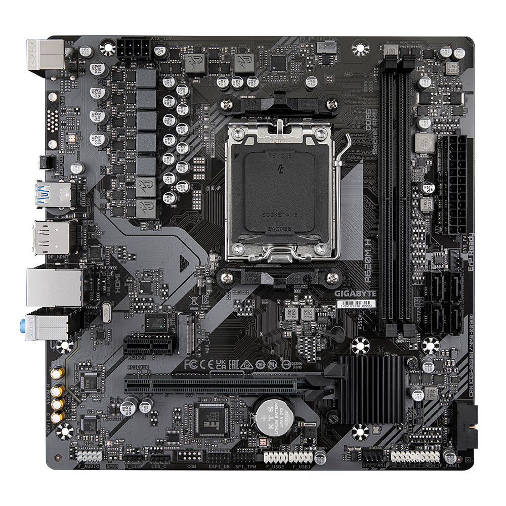 GIGCM045398 GIGABYTE A620M H - MATX - AM5 -A620 - 2x DDR5 - HDMI - DP - M.2