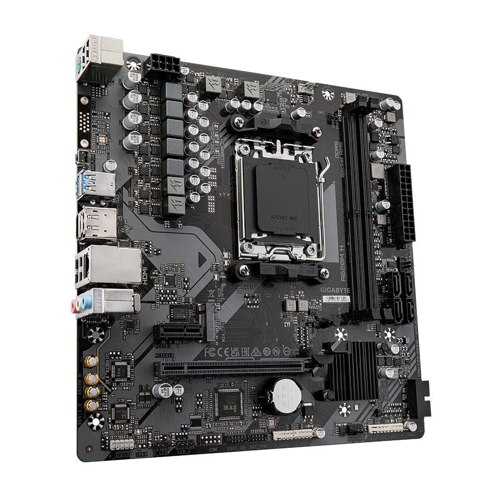 GIGCM045398 GIGABYTE A620M H - MATX - AM5 -A620 - 2x DDR5 - HDMI - DP - M.2