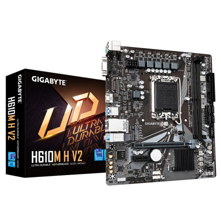 GIGCM045352 GIGABYTE H610M H V2 - MATX - INTEL LGA 1700 - 2x DDR5 - HDMI - VGA - M.2