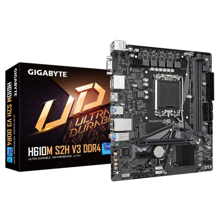 GIGCM045046 GIGABYTE H610M S2H V3 DDR4 - MATX - LGA 1700 - 2x DDR4 - HDMI - 2x DP - VGA