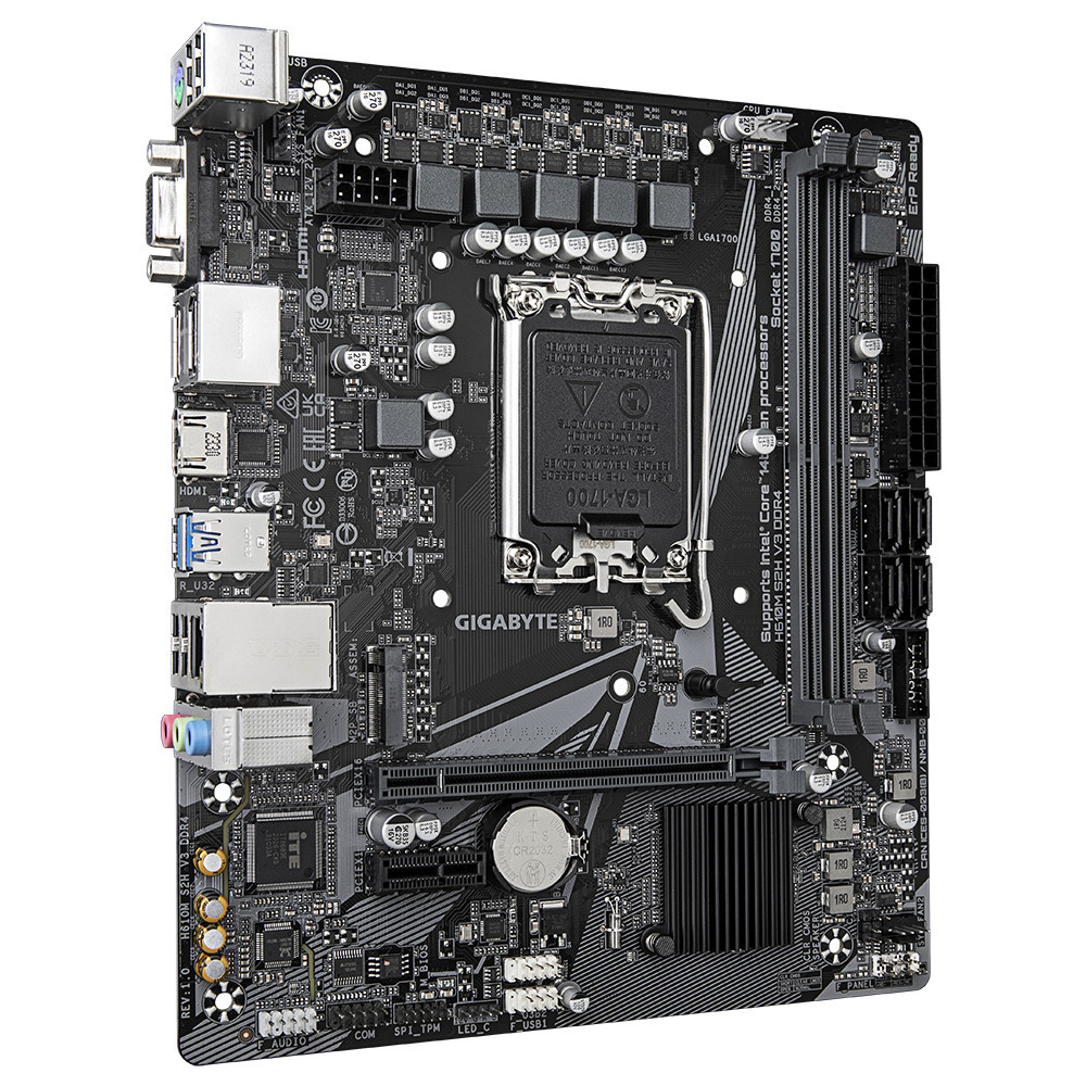 GIGCM045046 GIGABYTE H610M S2H V3 DDR4 - MATX - LGA 1700 - 2x DDR4 - HDMI - 2x DP - VGA