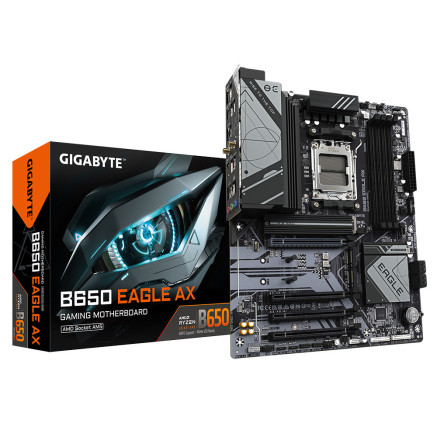 GIGCM044713 GIGABYTE B650 EAGLE AX - ATX - AMD AM5 - 4x DDR5 - HDMI - DP - WIFI6E