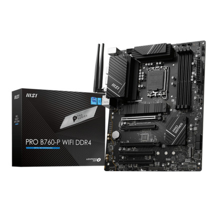 MSICM044694 MSI PRO B760-P WIFI DDR4 - ATX - INTEL LGA  1700 - 4x DDR4 - HDMI - DP