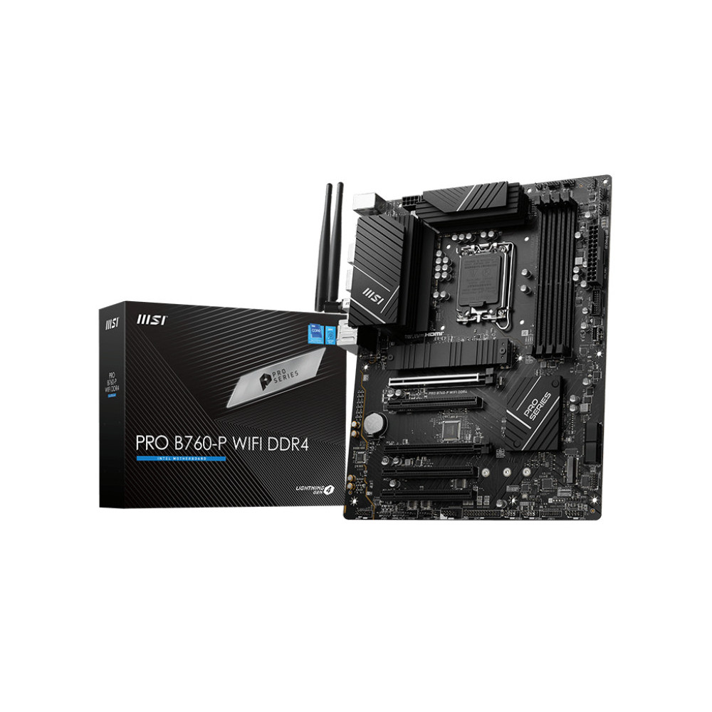 MSICM044694 MSI PRO B760-P WIFI DDR4 - ATX - INTEL LGA 1700 - 4x DDR4 - HDMI - DP MSICM044694 MSI PRO B760-P WIFI DDR4 - ATX - INTEL LGA 1700 - 4x DDR4 - HDMI - DP