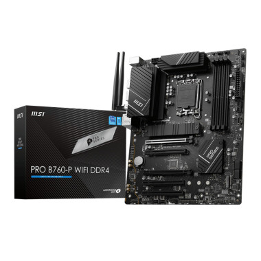 MSICM044694 MSI PRO B760-P WIFI DDR4 - ATX - INTEL LGA  1700 - 4x DDR4 - HDMI - DP