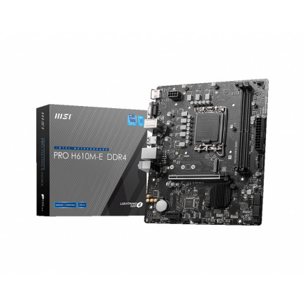 MSICM044020 MSI PRO H610M-E DDR4 - MATX - INTEL LGA 1700 - 2x DDR4 - HDMI - VGA
