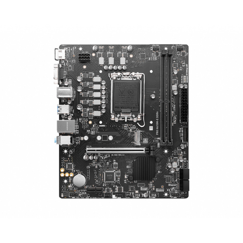 MSICM044020 MSI PRO H610M-E DDR4 - MATX - INTEL LGA 1700 - 2x DDR4 - HDMI - VGA