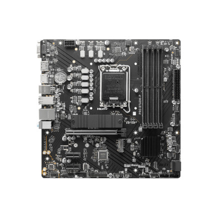 MSICM043838 MSI PRO B760M-P - MATX - INTEL LGA 1700 - 4x DDR5 - HDMI - DP - VGA - 2x M.2