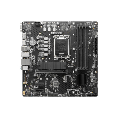 MSICM043838 MSI PRO B760M-P - MATX - INTEL LGA 1700 - 4x DDR5 - HDMI - DP - VGA - 2x M.2