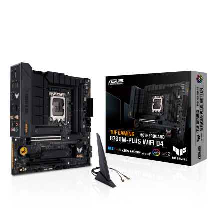 ASUCM043790 ASUS TUF GAMING B760M-PLUS WIFI D4 - MATX - INTEL LGA 1700 - 4x DDR4