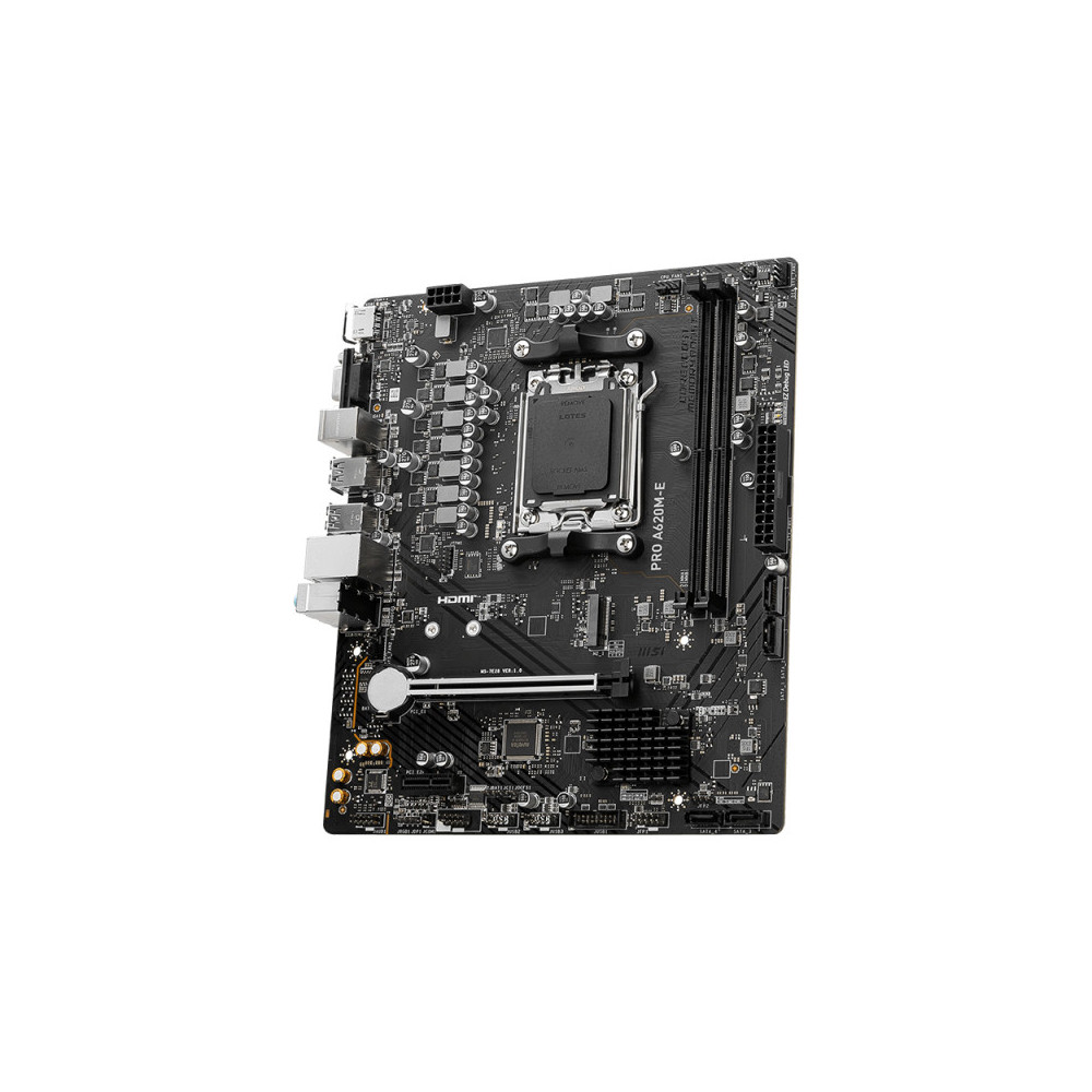 MSICM043475 MSI PRO A620M-E - AMD AM5 - MATX - 2x DDR5 - HDMI - VGA - M.2