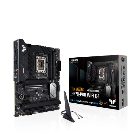 ASUCM043391 ASUS TUF GAMING H670-PRO WIFI D4 - ATX - INTEL LGA 1700 - 4x DDR4 - 2x PCIE - 4x