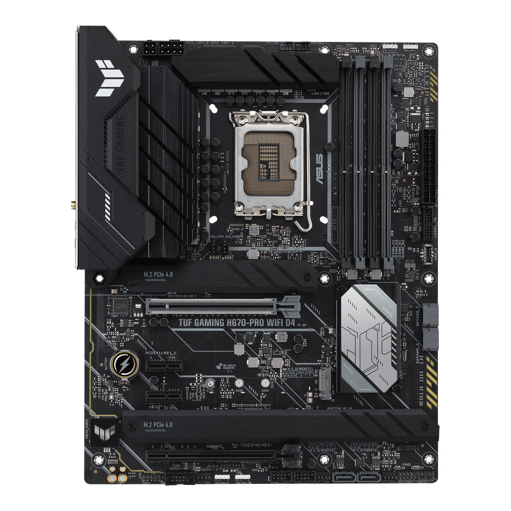 ASUCM043391 ASUS TUF GAMING H670-PRO WIFI D4 - ATX - INTEL LGA 1700 - 4x DDR4 - 2x PCIE - 4x