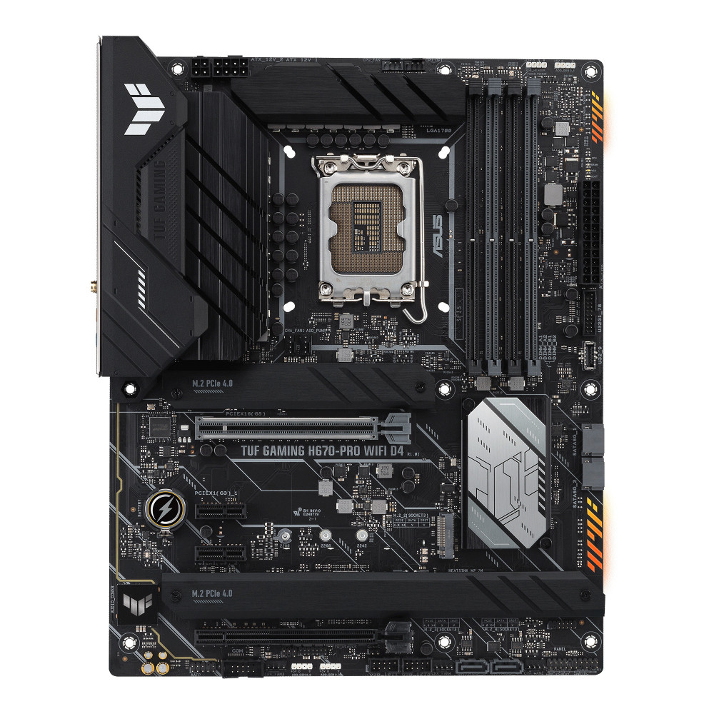ASUCM043391 ASUS TUF GAMING H670-PRO WIFI D4 - ATX - INTEL LGA 1700 - 4x DDR4 - 2x PCIE - 4x