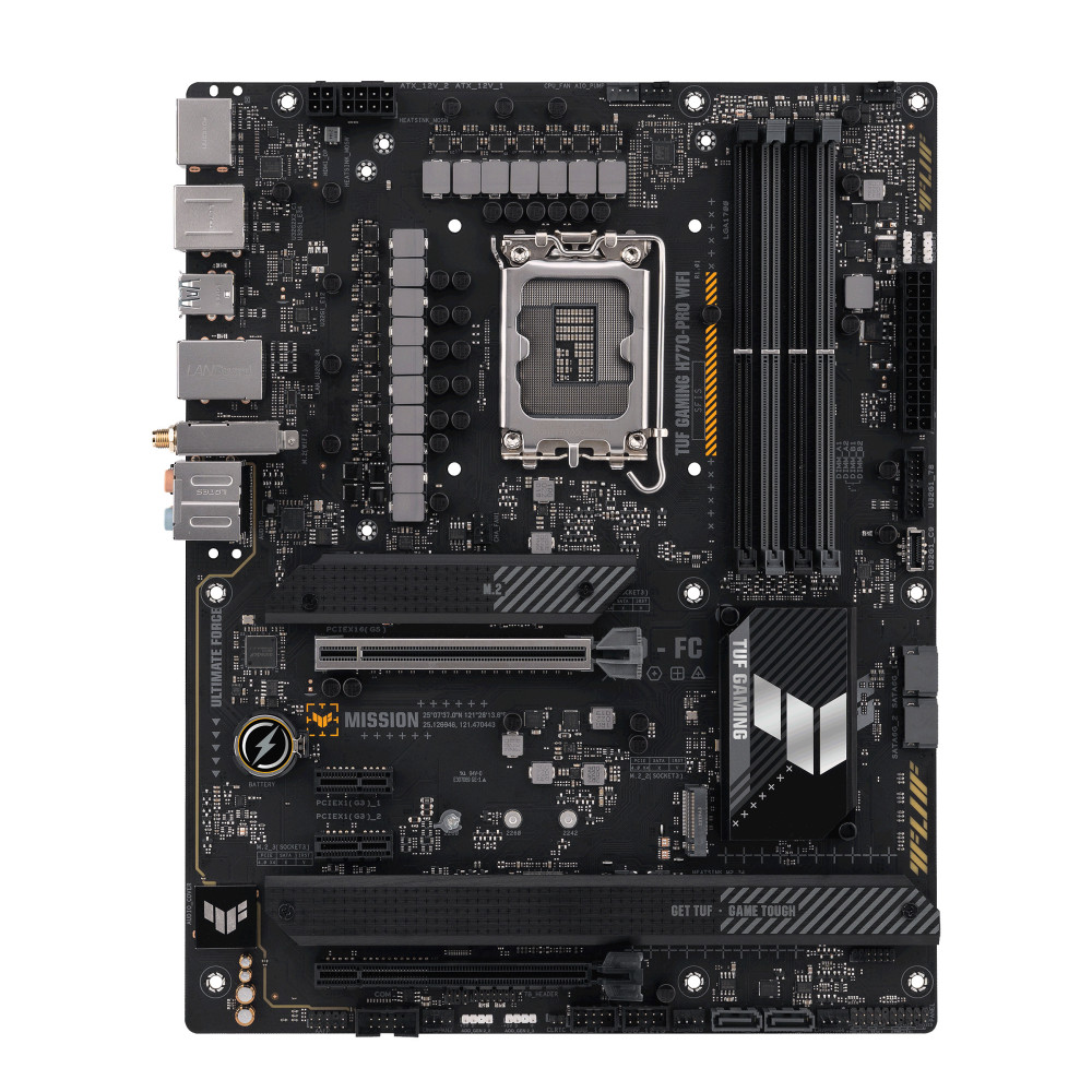 ASUCM042760 ASUS TUF GAMING H770-PRO WIFI - ATX - LGA 1700 - 4x DDR5 - HDMI - DP - 2x PCIE X
